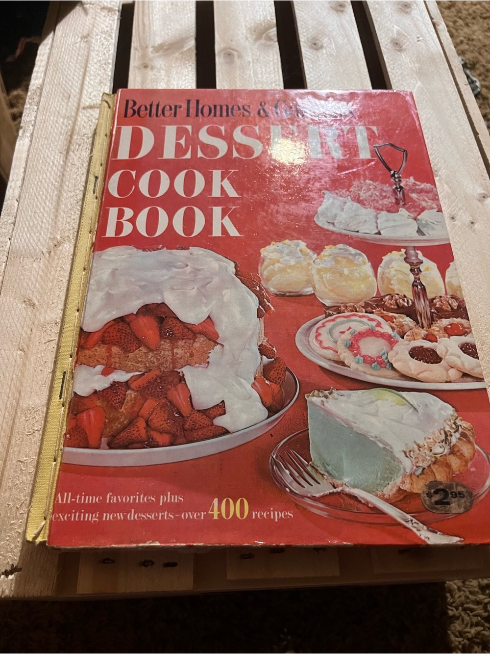 Better Homes And Gardens Red Dessert Cookbook with Colorful Food Photography